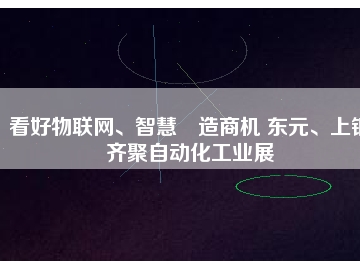 看好物聯(lián)網(wǎng)、智慧制造商機(jī) 東元、上銀齊聚自動(dòng)化工業(yè)展