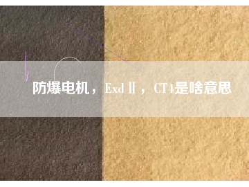 防爆電機(jī)，ExdⅡ，CT4是啥意思