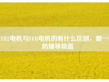 YB2電機(jī)與YFB電機(jī)的有什么區(qū)別，哪一種防爆等級(jí)高