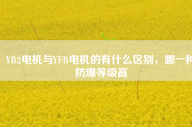 YB2電機(jī)與YFB電機(jī)的有什么區(qū)別，哪一種防爆等級(jí)高
