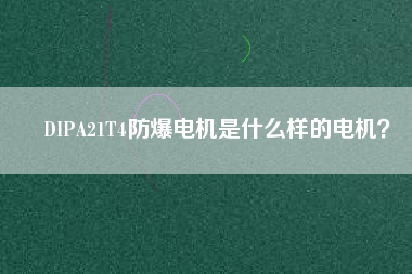 DIPA21T4防爆電機是什么樣的電機？