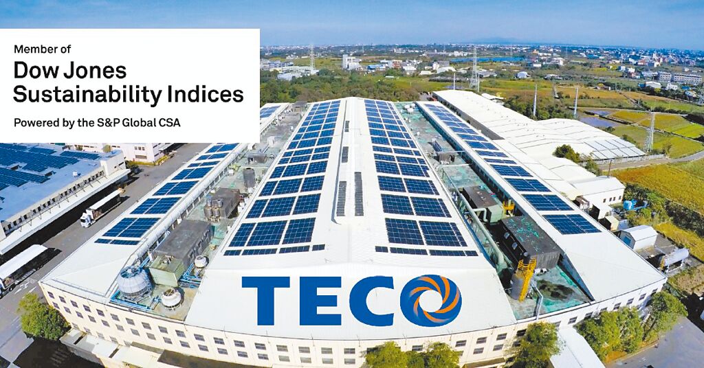 東元電機已連續(xù)三年入選DJSI道瓊永續(xù)指數(shù)新興市場類別，更三度列入國際永續(xù)評比機構(gòu)標準普爾（S&P Global）永續(xù)年鑑。圖／東元電機提供